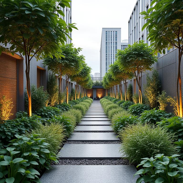 Custom landscape architecture at urban garden design